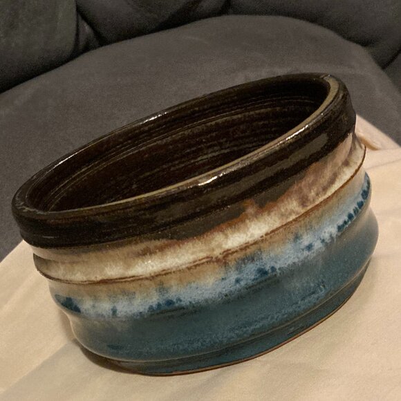 VTG 1990's Studio Handturned ArtPottery Bowl-Annie Sutherland-Sutherland Pottery - Picture 8 of 9